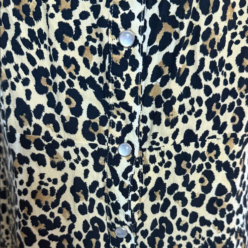 GAP Leopard Print Long Sleeve Dress - Picture 3 of 6